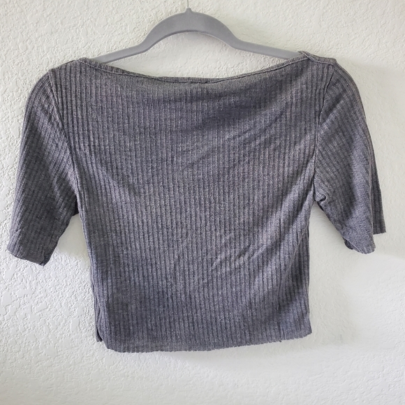 Topshop ribbed shortsleeve dropped top NWT - Picture 4 of 4